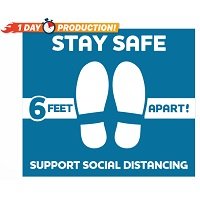 Social Distancing Floor Decals